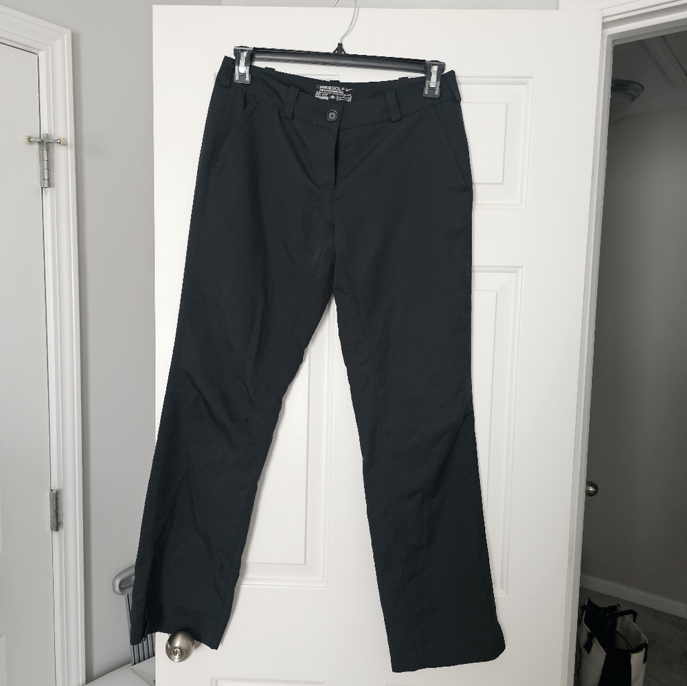 Nike Golf Top Performance Dri-fit Womens Black Pants Size 8 (M)